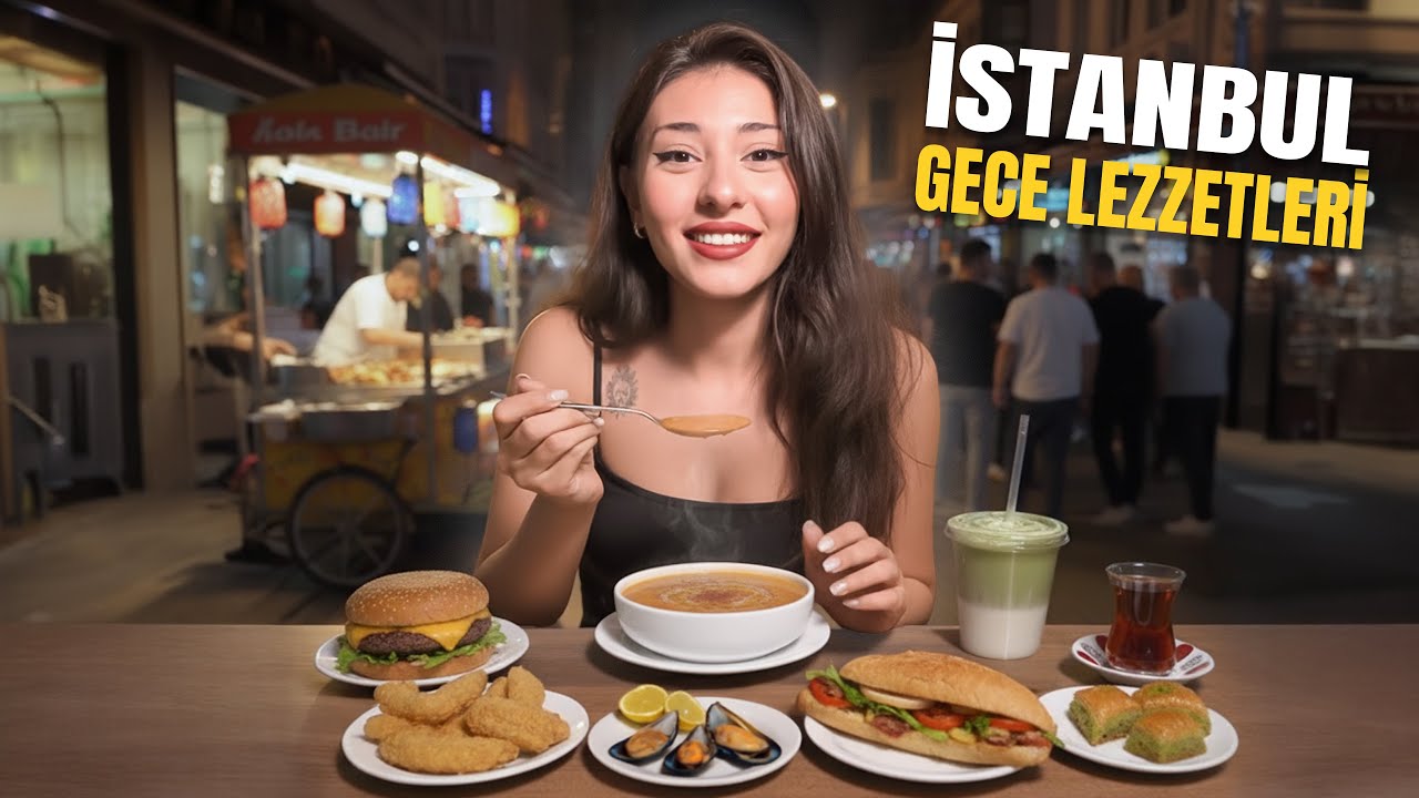 İSTANBUL GECE SOKAK LEZZETLERİNİ DENEDİK! 🍔🌙 (Az Kalsın Kusuyordum 🤢) @Tunahan Koçal