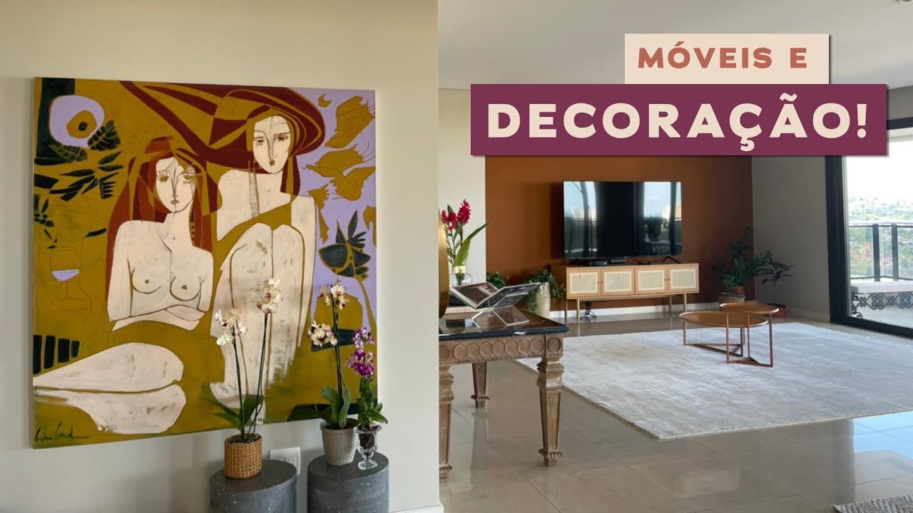 DECORAÇÃO e móveis do meu novo apartamento!