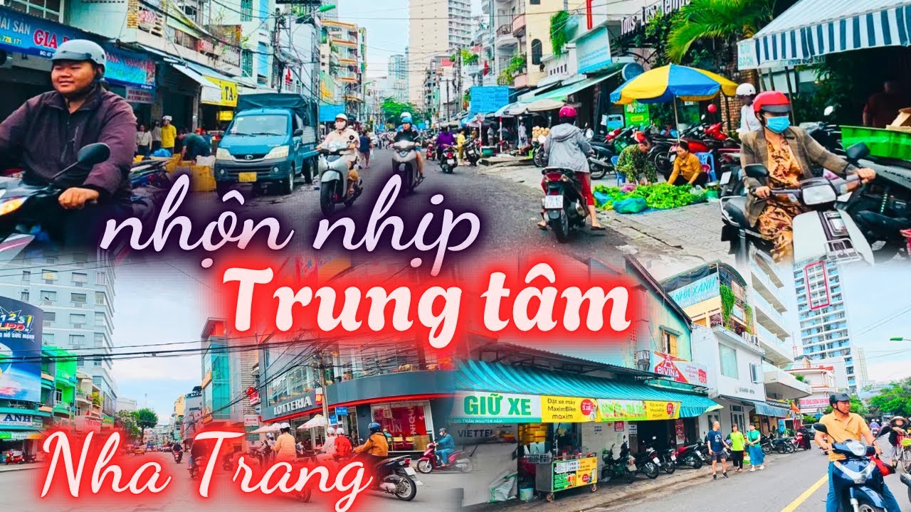 Trung tâm Nha Trang nhộn nhịp, có nắng nhẹ , dù trời vẫn còn nhiều mây . Khả năng còn mưa về chiều.