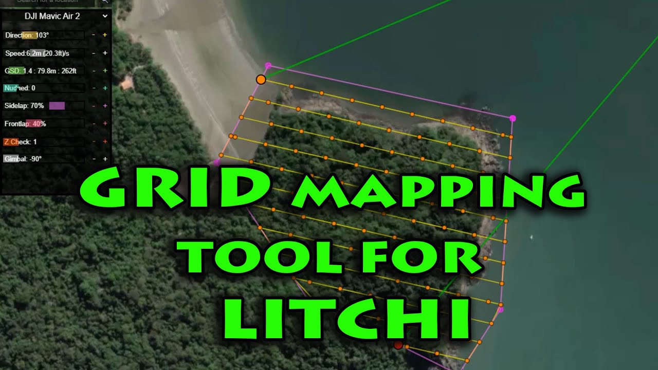 Grid Mapping Tool for Litchi