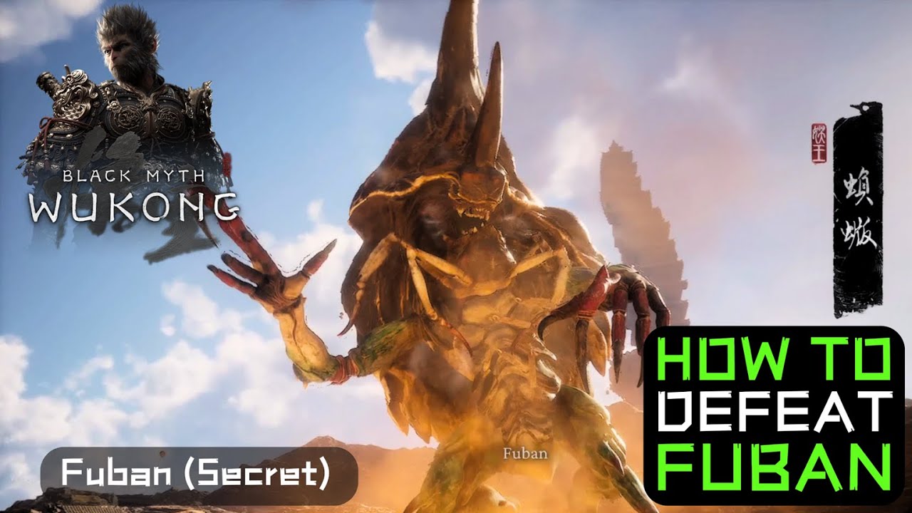 Guide To Defeating Fuban!! Secret Boss Fight in Black Myth: Wukong Chapter 2! 黑神话悟空蝜蝂打法, PC