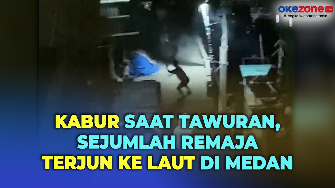 Tawuran Bawa Sajam dan Petasan di Medan, Sejumlah Remaja Kabur dan Terjun ke Laut