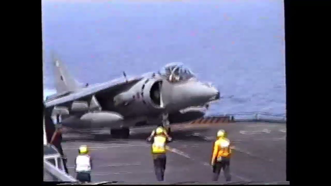 HMS Illustrious & Harriers In the Gulf (March 1998)