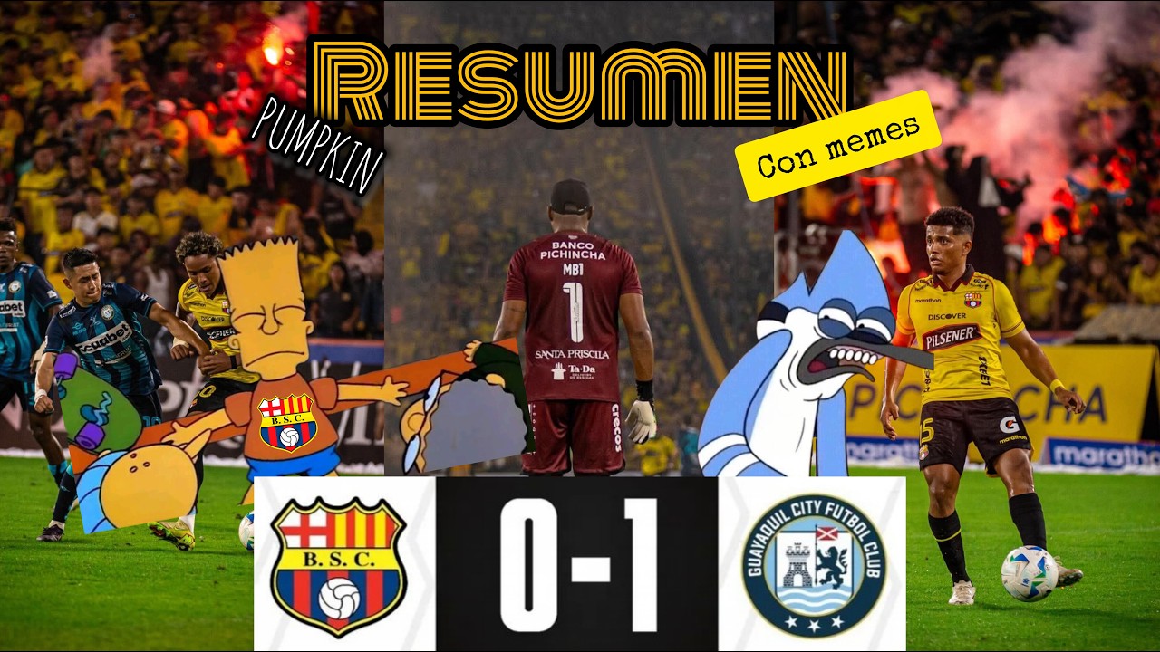 BARCELONA 0-1 GUAYAQUIL CITY  | NOCHE AMARILLA 2026 | PUMPKIN RESUMEN