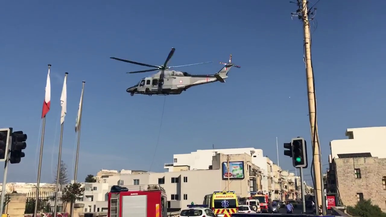 [RARE] Armed Forces of Malta AW139 - Rescue Operation over Mosta