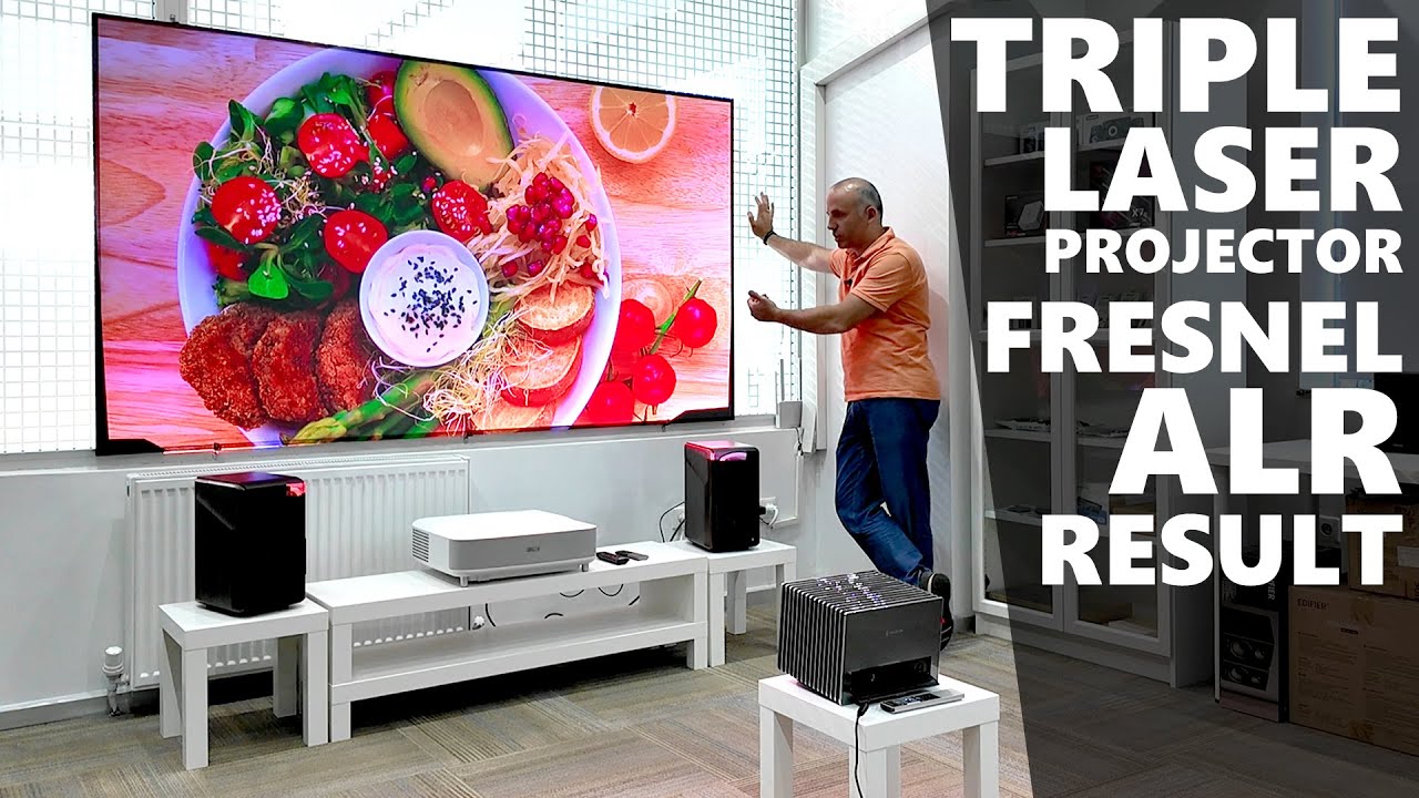 Fresnel ALR Screen Tripple Laser Valerion Projector Reaction !