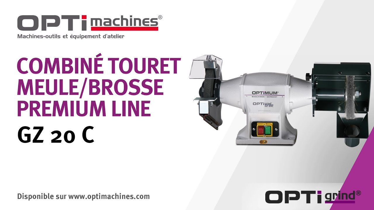 Combin&eacute; touret meule/brosse OPTIMUM GZ 20 C