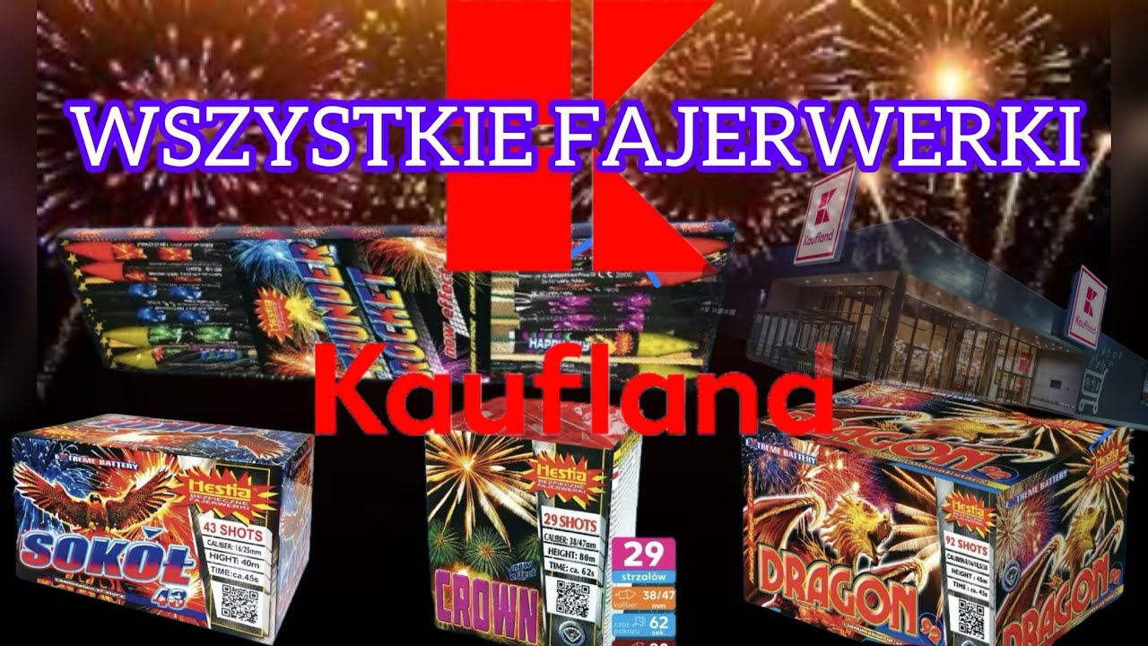 🎆WSZYSTKIE FAJERWERKI KAUFLAND SYLWESTER 2025/2026🎇HESTIA 