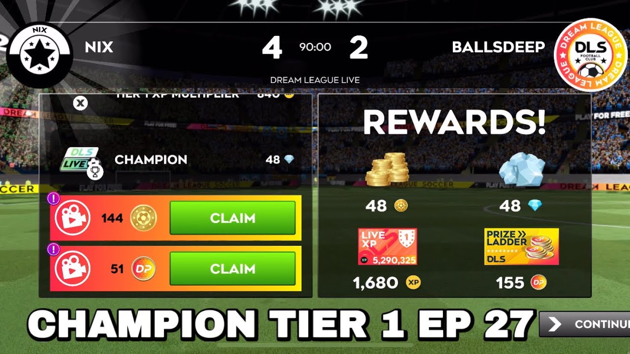 DLS 25 | Champion Tier 1 Ep 27 | (5 Matches)