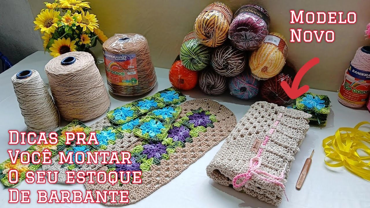 MODELO  NOVO  pra vc montar o seu estoque de barbante. ✨️✨️✨️@Ateliêlainealemdocroche