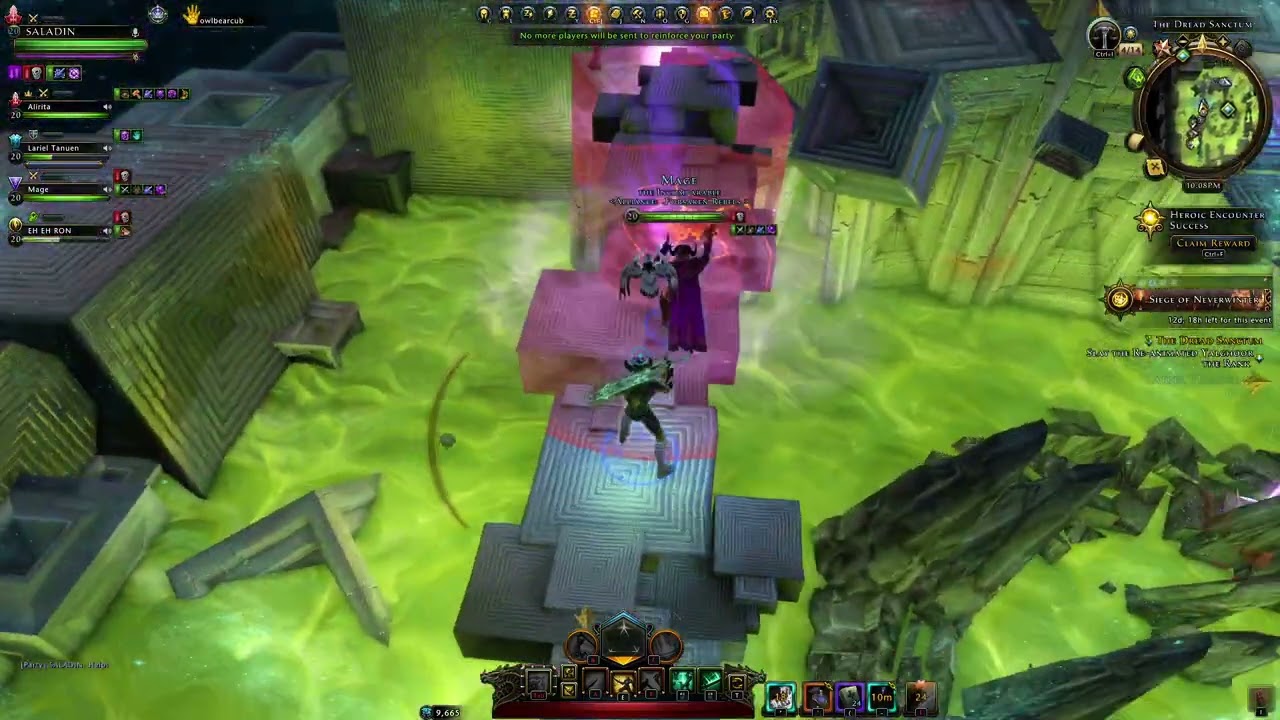 Neverwinter - MOD 31 - The Dread Sanctum - Advanced - ATDS - Barbarian Blademaster DPS - Let's play