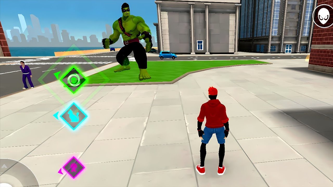 Legendary special powers of superheroes in Rope Fighter Action Game 
