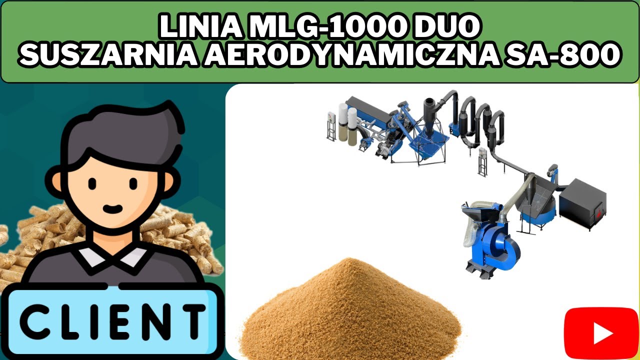 Linia do produkcji pelletu MLG-1000 DUO firmy LabEcoTech