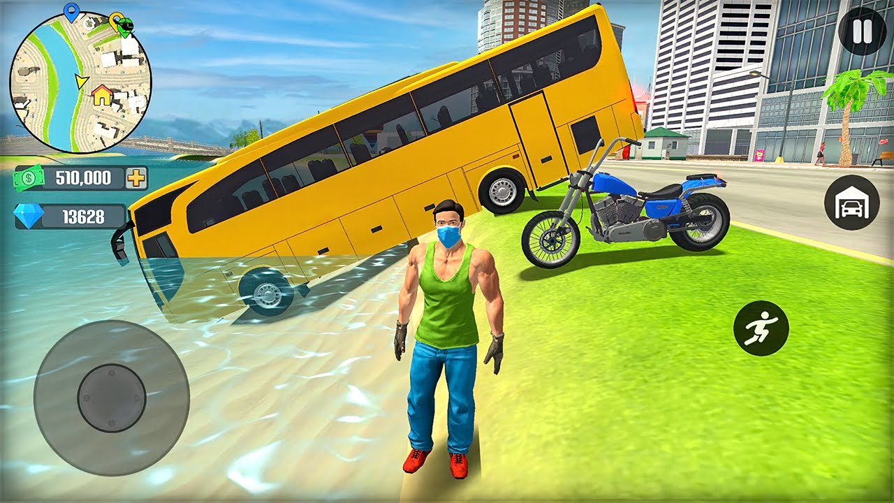 Go To Town 6 | Bus Bike and Police Car Driving in Open World | Android Gameplay