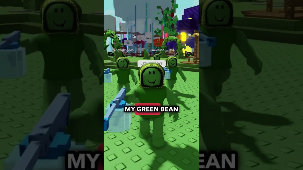 The Green Bean | Roblox Grow A Garden #roblox #growagarden #robloxedit #robloxgames