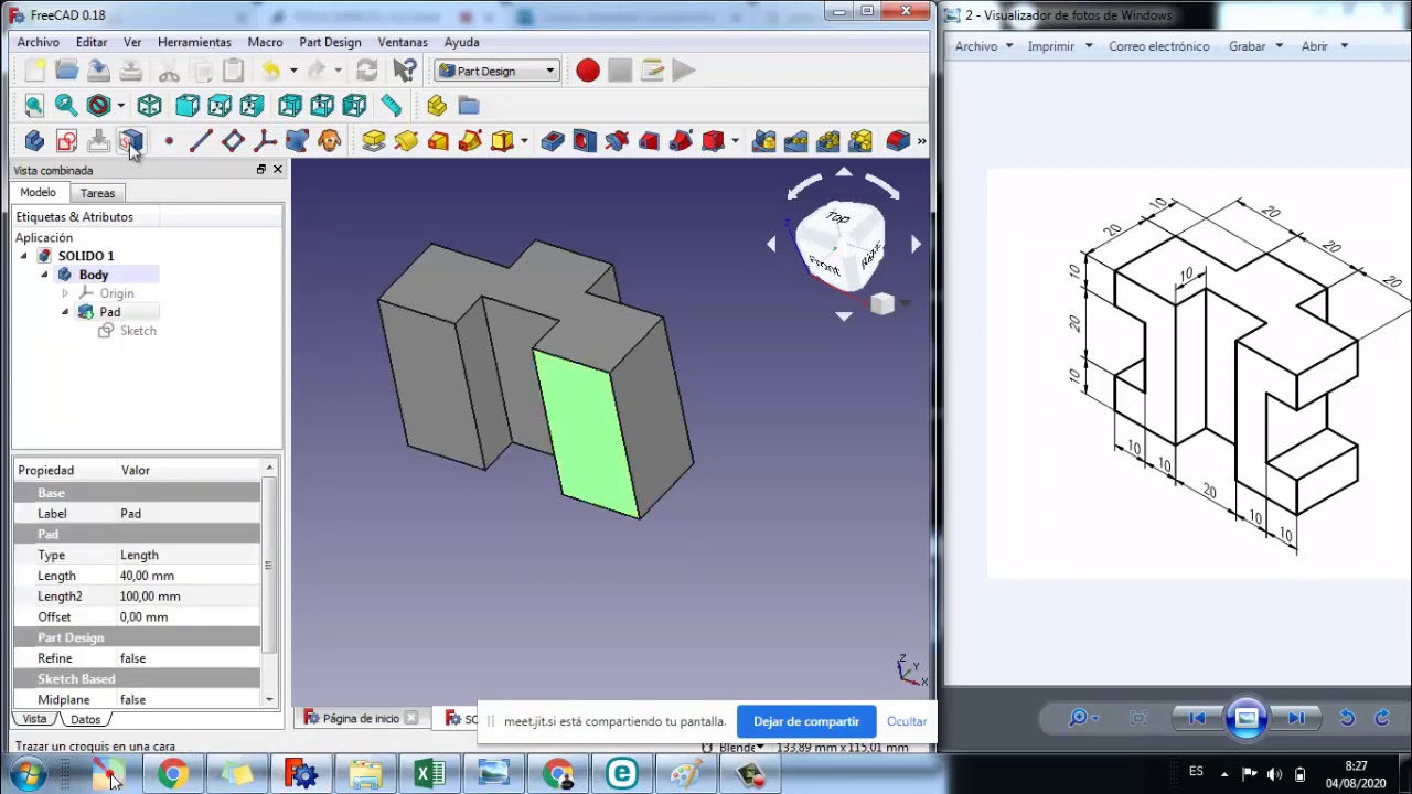 MODELADO EN FREECAD PARTE 1