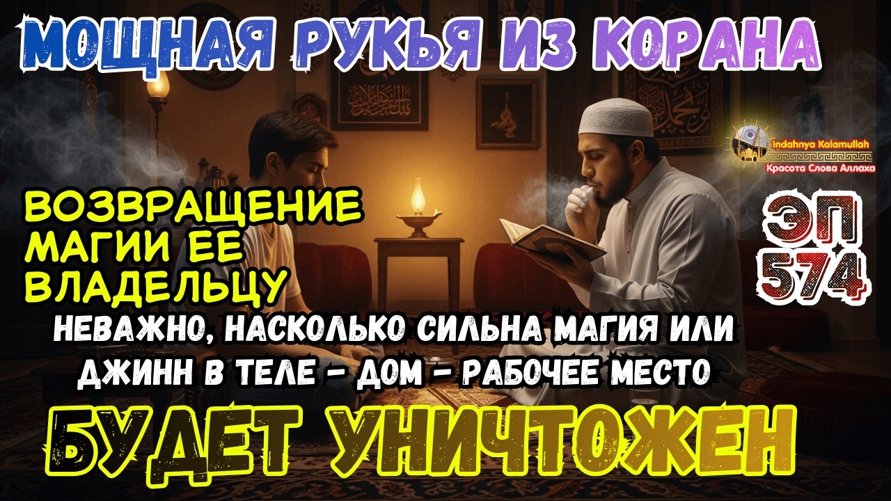 Сильная Рукийя Кораном: Изгнание Джиннов и Чёрной Магии из Дома и Тела | Эпизод 574