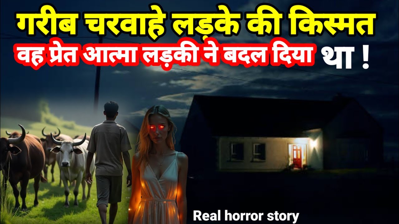 गरीब चरवाहे लड़के की किस्मत वह प्रेत आत्मा लड़की ने बदल दिया था! horror story #scary #ghost Ep634