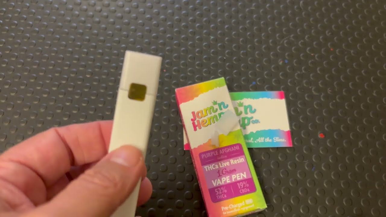 Is the Jam'n Hemp Purple Afghani Live resin THCA disposable pen any good?