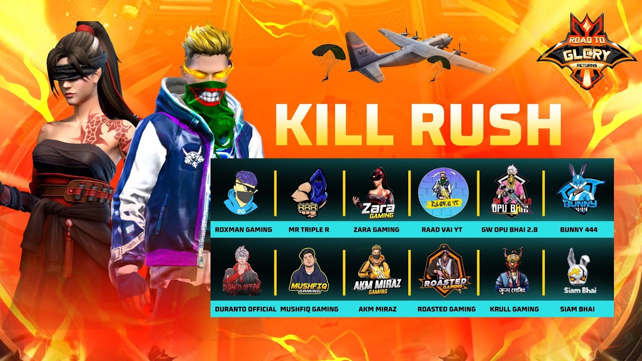 [🔴LIVE] ROAD TO GLORY RETURNS | KILL RUSH | FREE FIRE @MrTripleR @raadvaiyt829 @KrullGamingYT