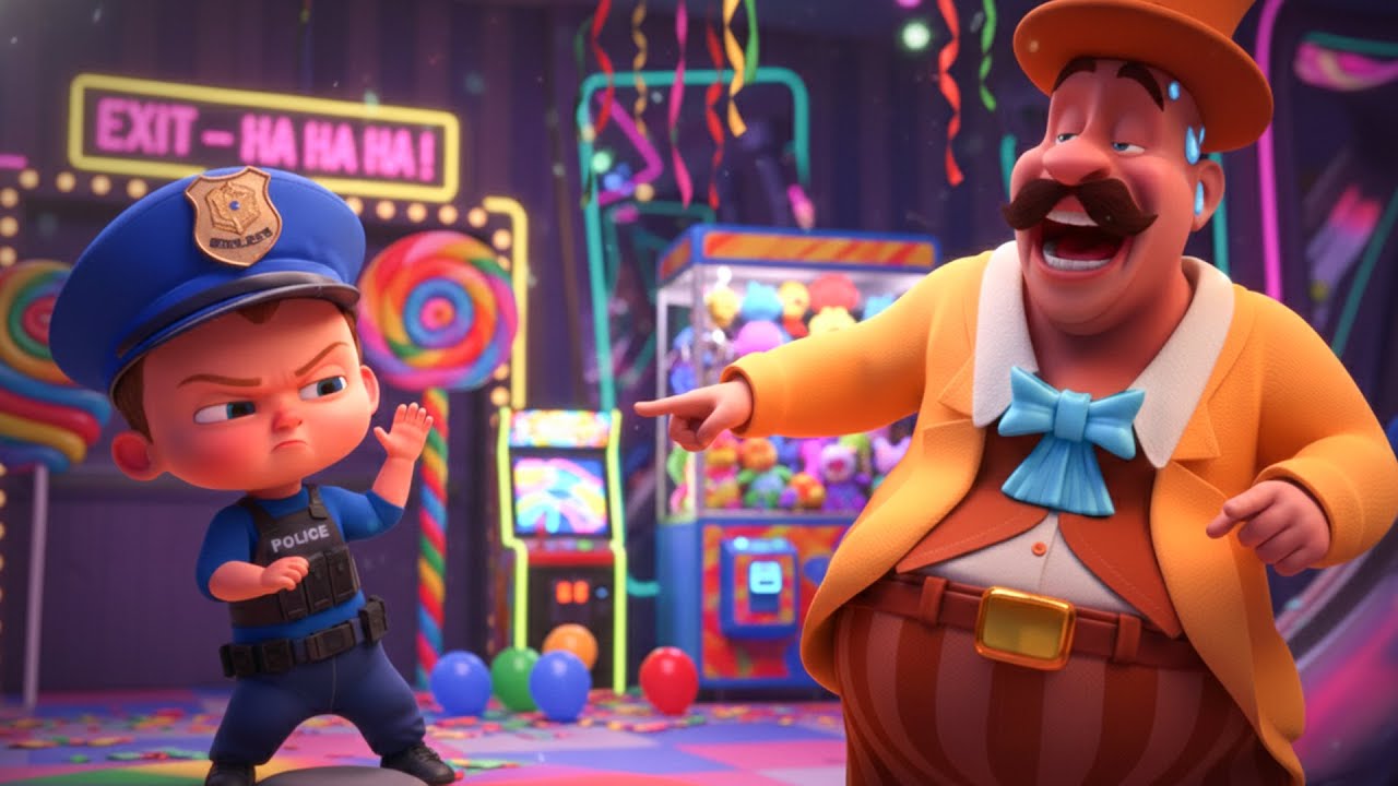 Aventura de rescate en la trampa de helado 🍦🚓 Kids Story | Brave Heroes | 3D Cartoon for Toddlers