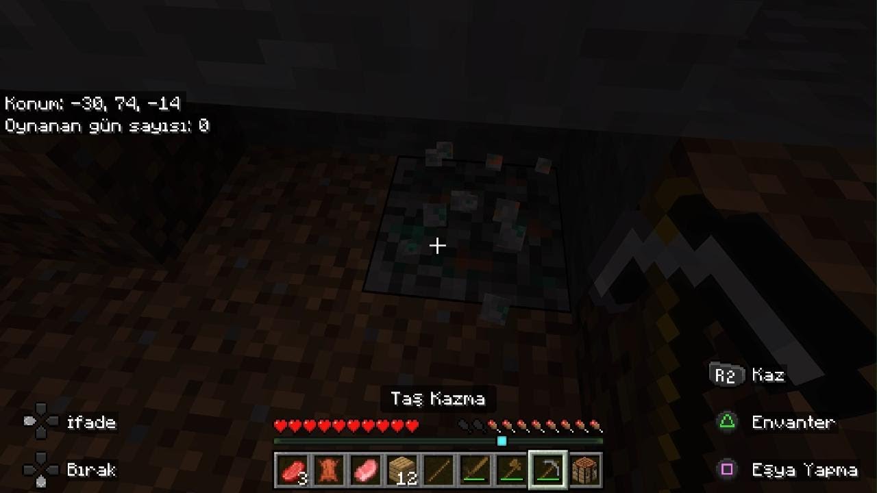 Minecraft oyunu bitiriyoruz bölüm1