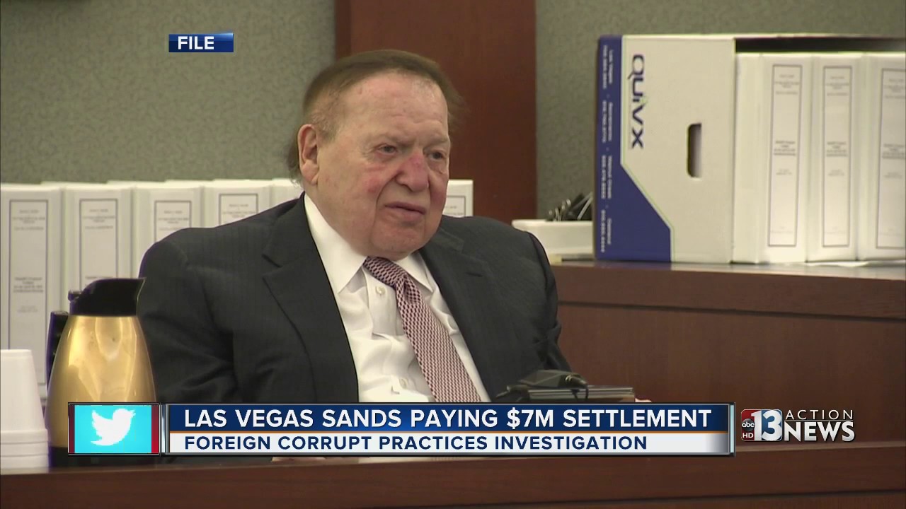 Las Vegas Sands paying $7M to settle corrupt practices probe