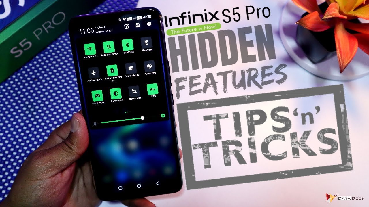 Infinix S5 Pro Tips & Tricks | Usefull & Hidden Features | Tips & Tricks | HINDI | Data Dock