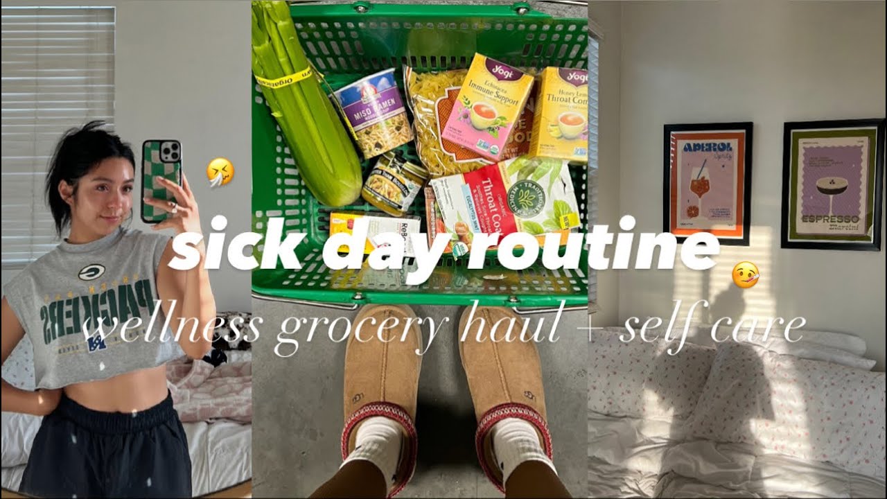 sick day routine/ sick day in my life 🤧🤍