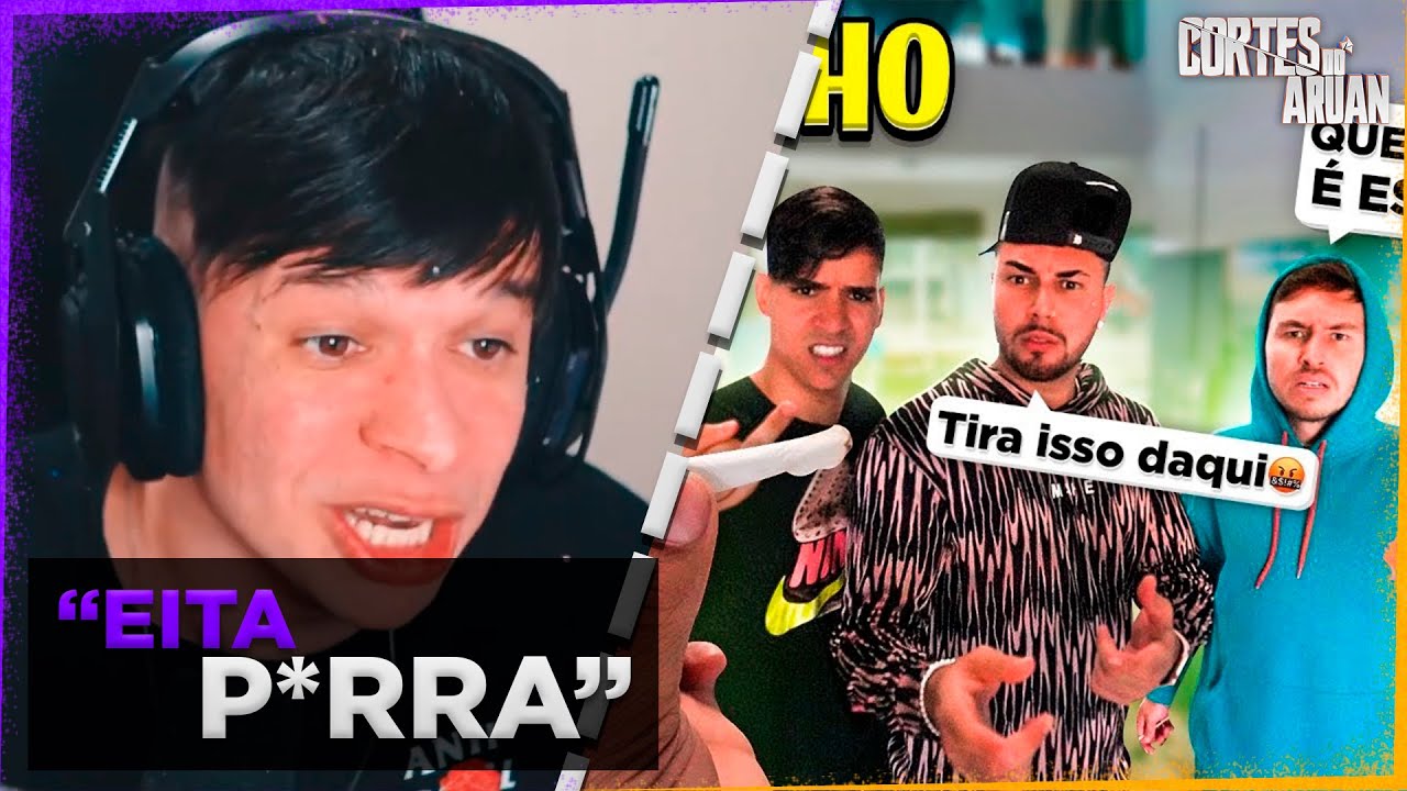 ARUAN REAGE A OFERECI UM CIGARRINHO PARA MEUS AMIGOS!! (THIAGO REIS) - Cortes do Aruan