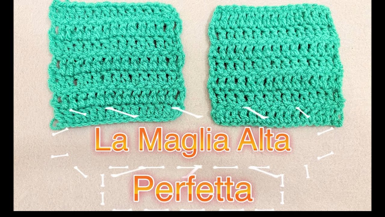 La maglia alta. Come si realizza e come girare il lavoro in modo perfetto. Lezione 6.