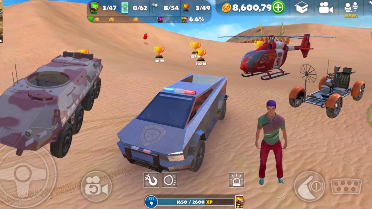Off The Road  Cybertruuck police on a hook moon car amphibious ----android gameplay 40