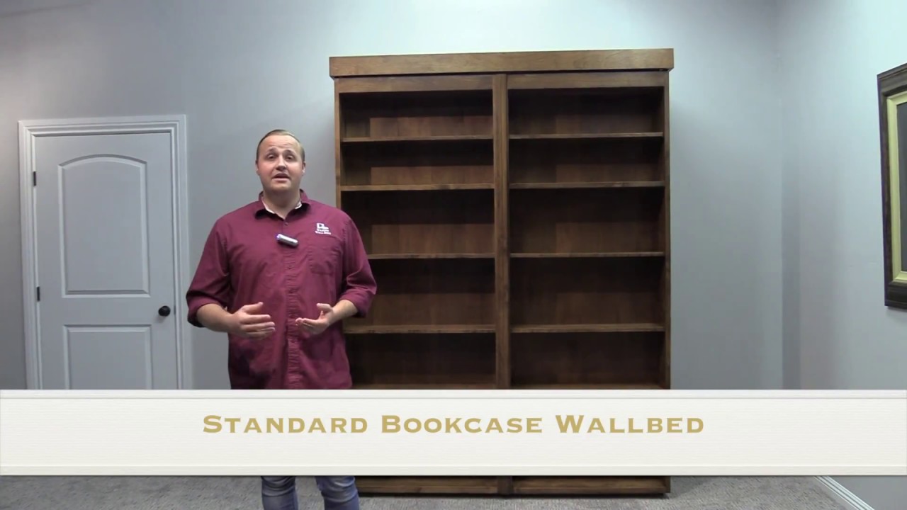 Bookcase Wallbed Demonstration - Wilding Wallbeds, St. George, Utah