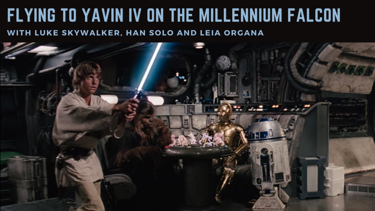 Flying to Yavin IV on the Millennium Falcon with Luke, Han and Leia || Star Wars Ambience[Read Desc]