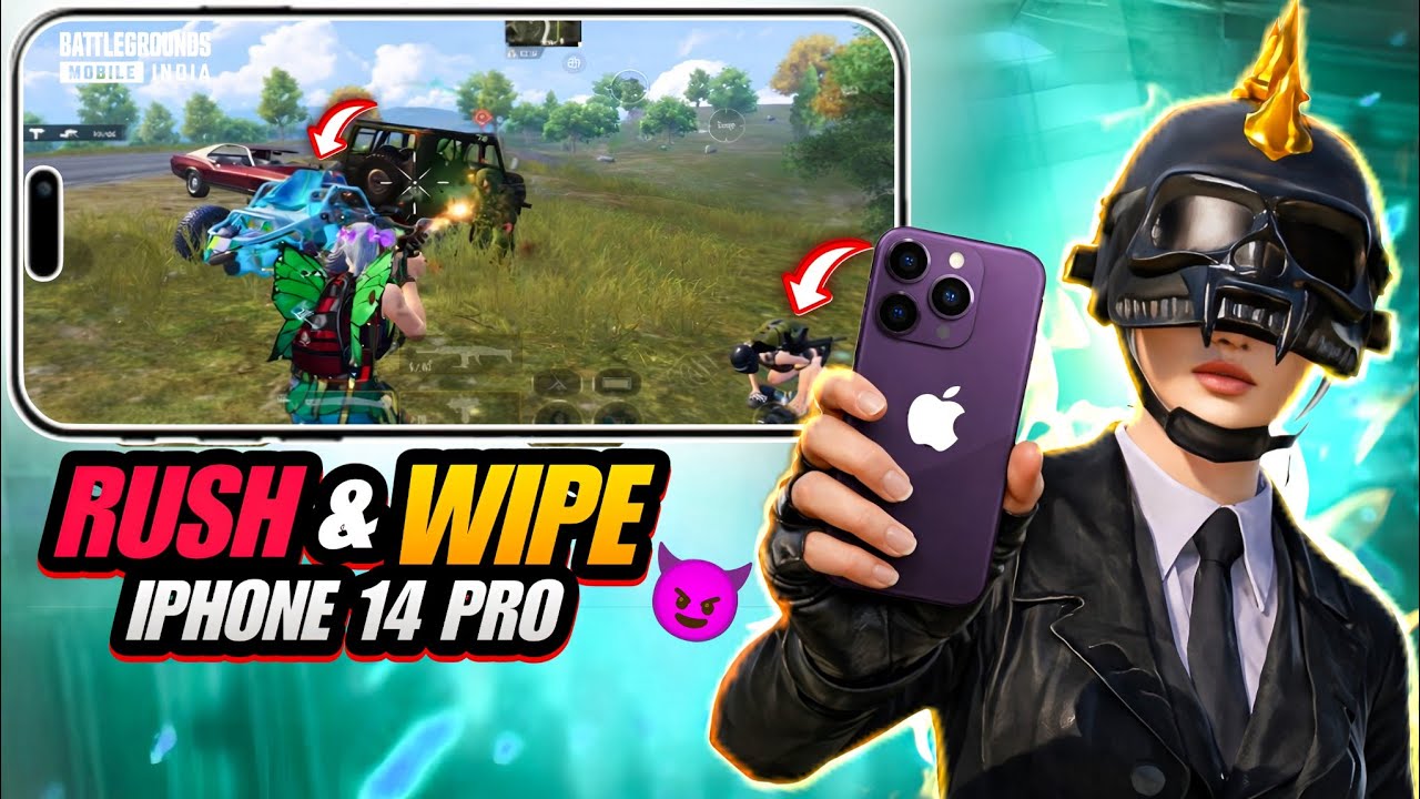 INSANE RUSH & WIPE 🤯 FASTEST 4 Finger | BGMI