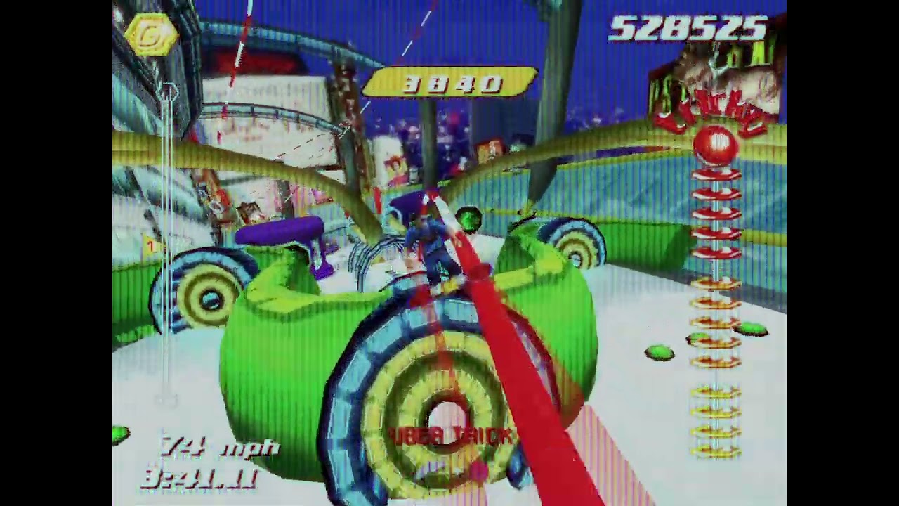 VHS EDIT - Tokyo Megaplex - Experimental Gameplay (SSX Tricky)