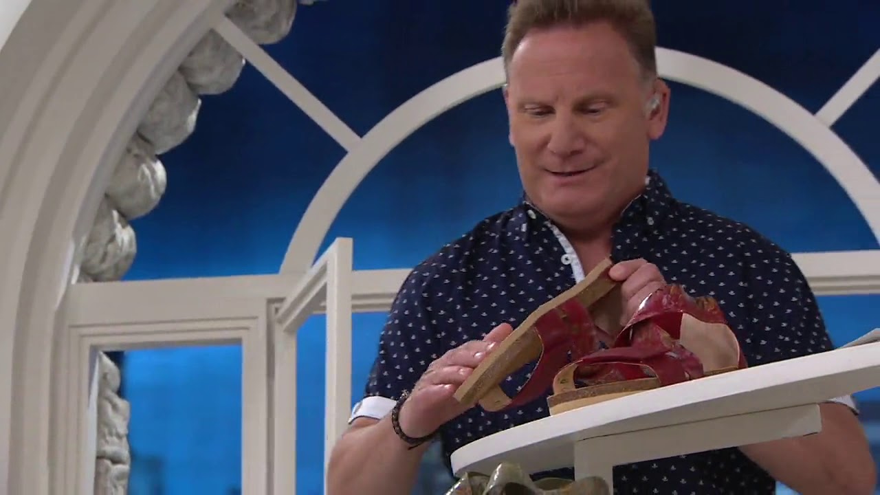 Think! Leather Strap Sandals - Shik on QVC