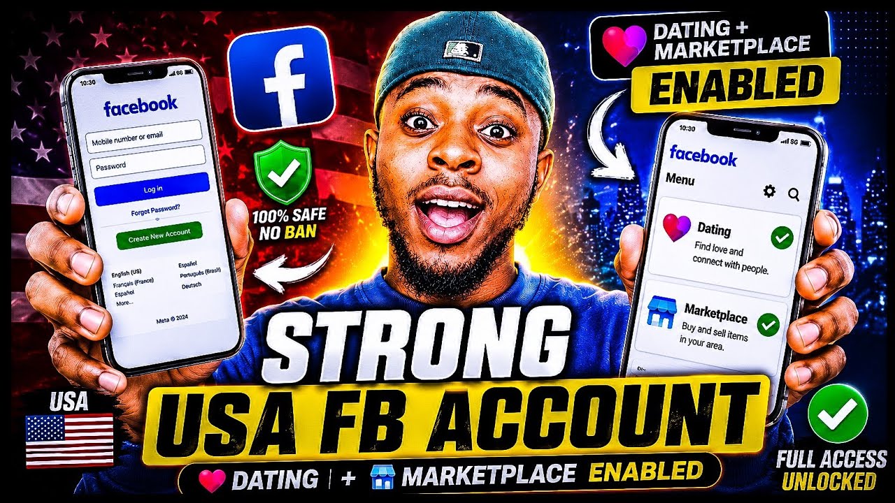 How to Create Strong USA/Foreign Facebook Account Without Ban (Dating + Marketplace Enabled)