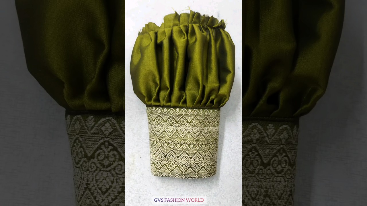 Perfect puff sleeve ~ pleated puff sleeve cutting and stiching ~ blouse ||