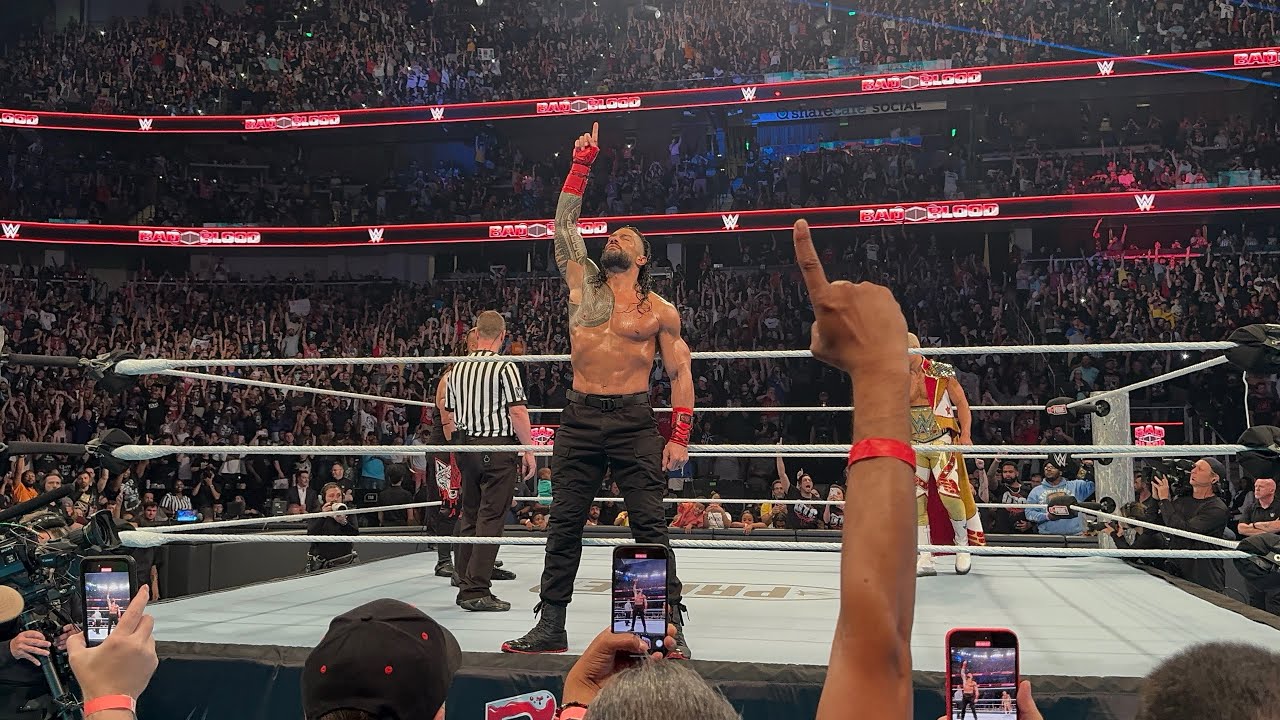 ROMAN REIGNS ENTRANCE @ WWE BAD BLOOD! 🩸 (4K)