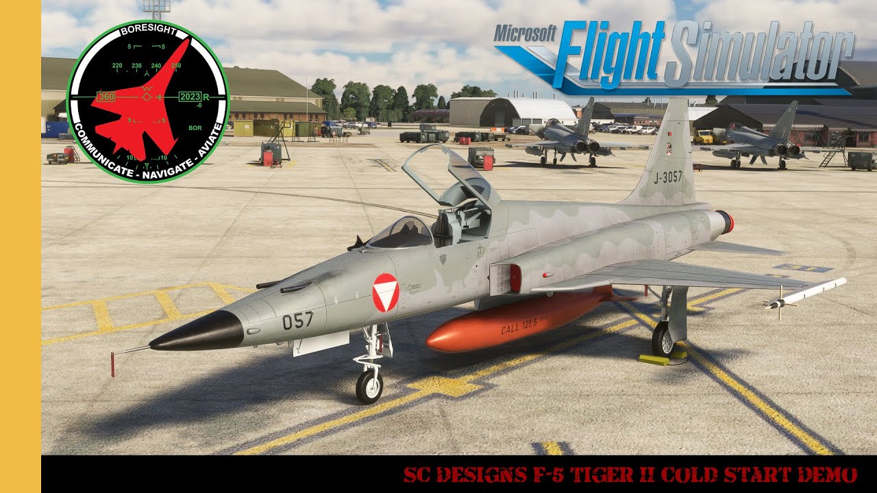 SC Designs F-5 Tiger II Cold Start Demo | Tiger II | DACT | MSFS | Microsoft Flight Simulator