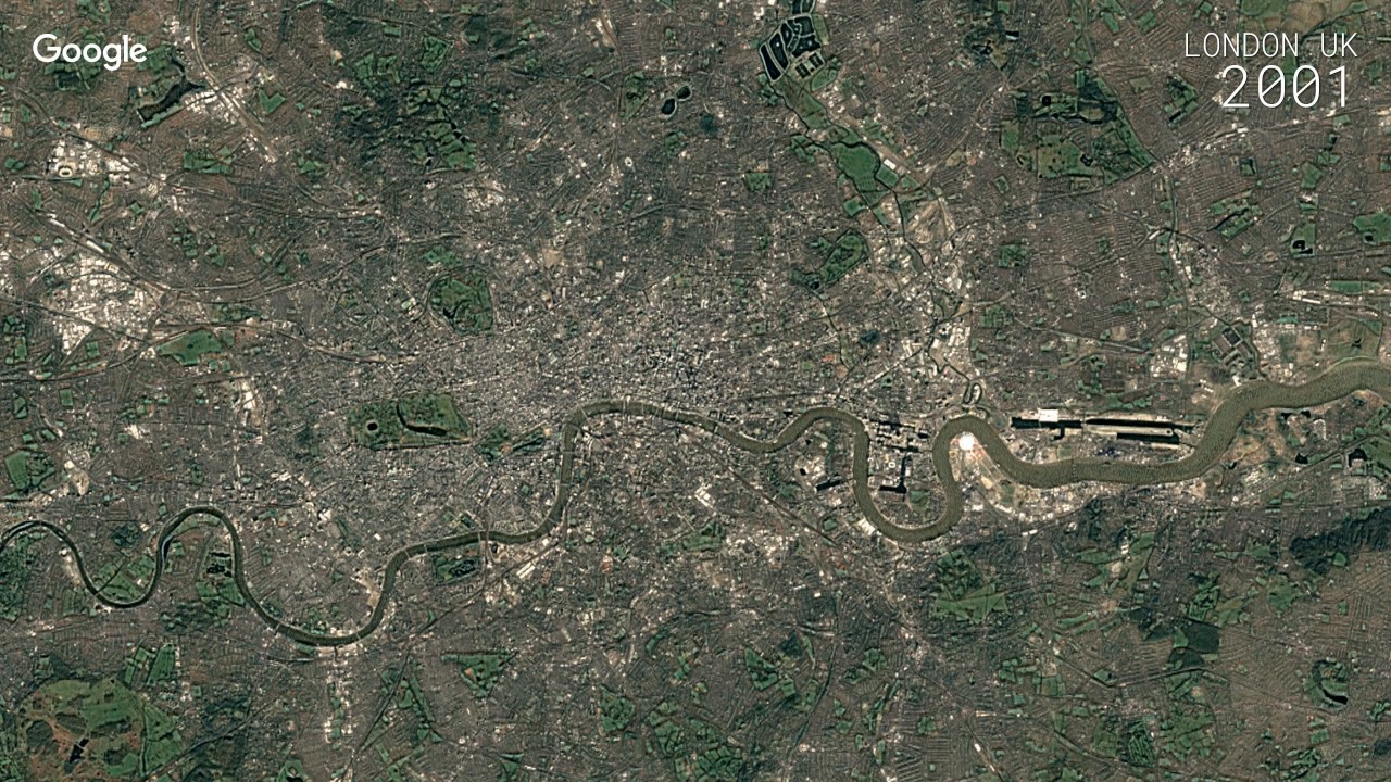 Google Timelapse: London, UK