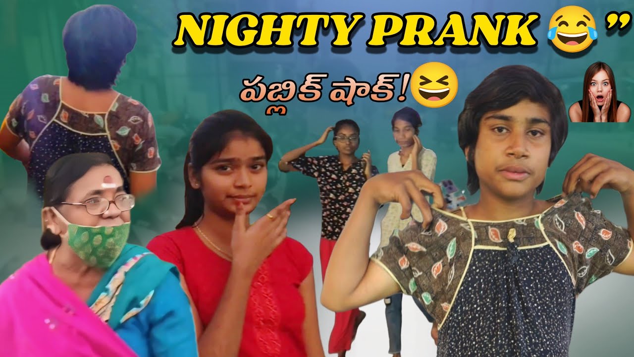 Nighty look prank🤣/people couldn't stop staring! Gone Wrong 😀/ shock you!/#prank #reaction 