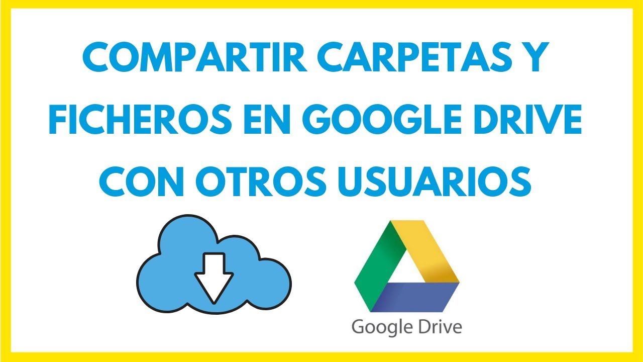 Compartir carpetas y ficheros en Google Drive con otros usuarios 2019
