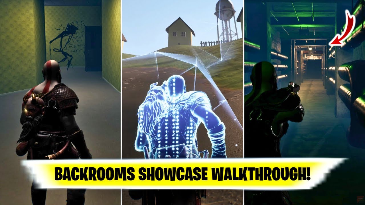 Fortnite BACKROOMS SHOWCASE Walkthrough | Fortnite Backrooms Creative 2.0 | Fortnite 2.0 Jumpscare