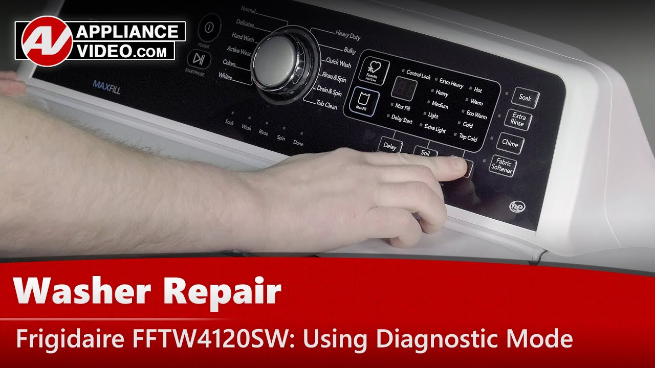 Frigidaire Washer  - Diagnostic Mode, Error Codes & Troubleshooting