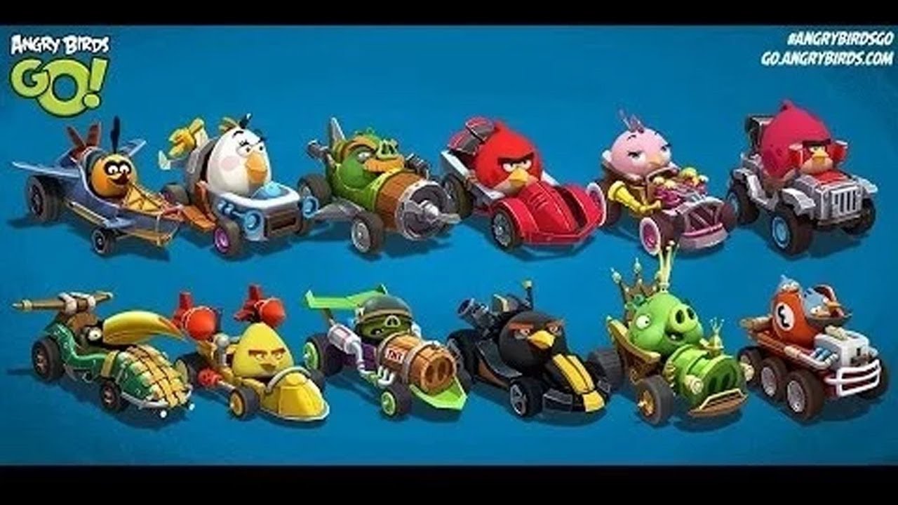 ANGRY BIRDS GO - STUNT TRACK 1 - RACE 1-5 - Walkthrough / Gameplay [Let's Play]