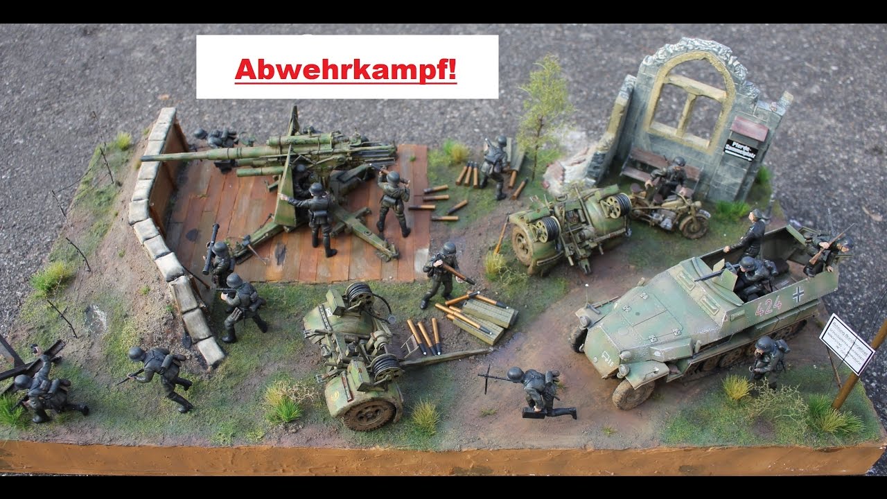 Tamiya`s Flak 88 + Tamiya Sdkfz 251 Diorama 1:35 