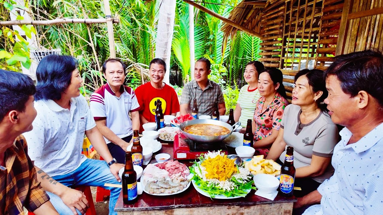 Nấu Lẩu Tứ Xuyên Cay Tê Ăn Mừng Khai Trương - Tặng Kênh YouTube Cho Minh Lương