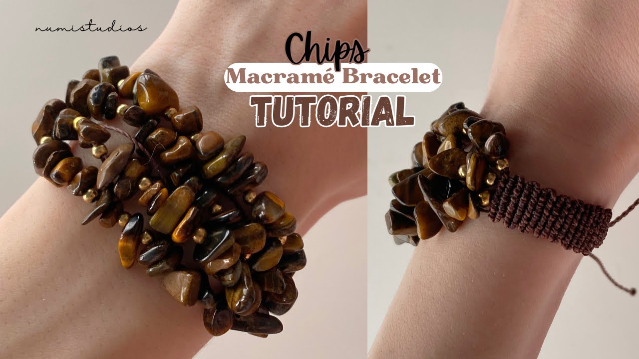 How to Make a Chips Macrame Bracelet | Easy Macrame Tutorial